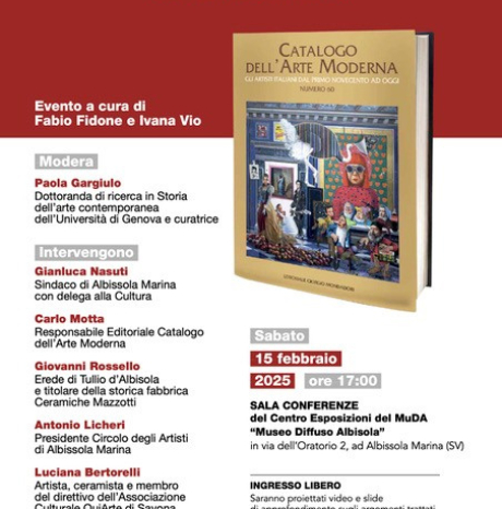 Il catalogo dell'arte moderna e l'arte ceramica ad Albissola
