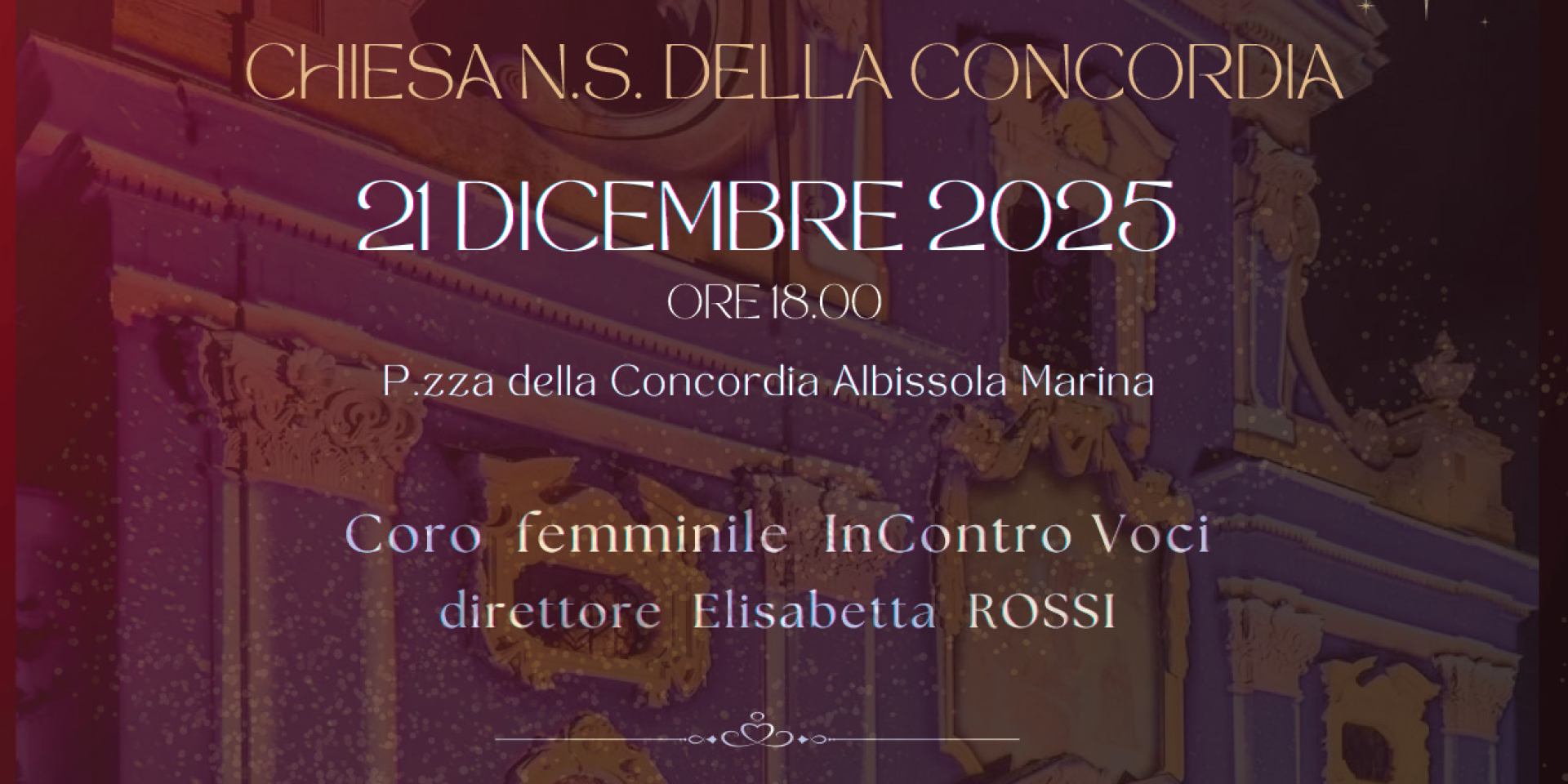 Concerto di Natale – Albissola Marina Il 21 dicembre alle ore 18.00