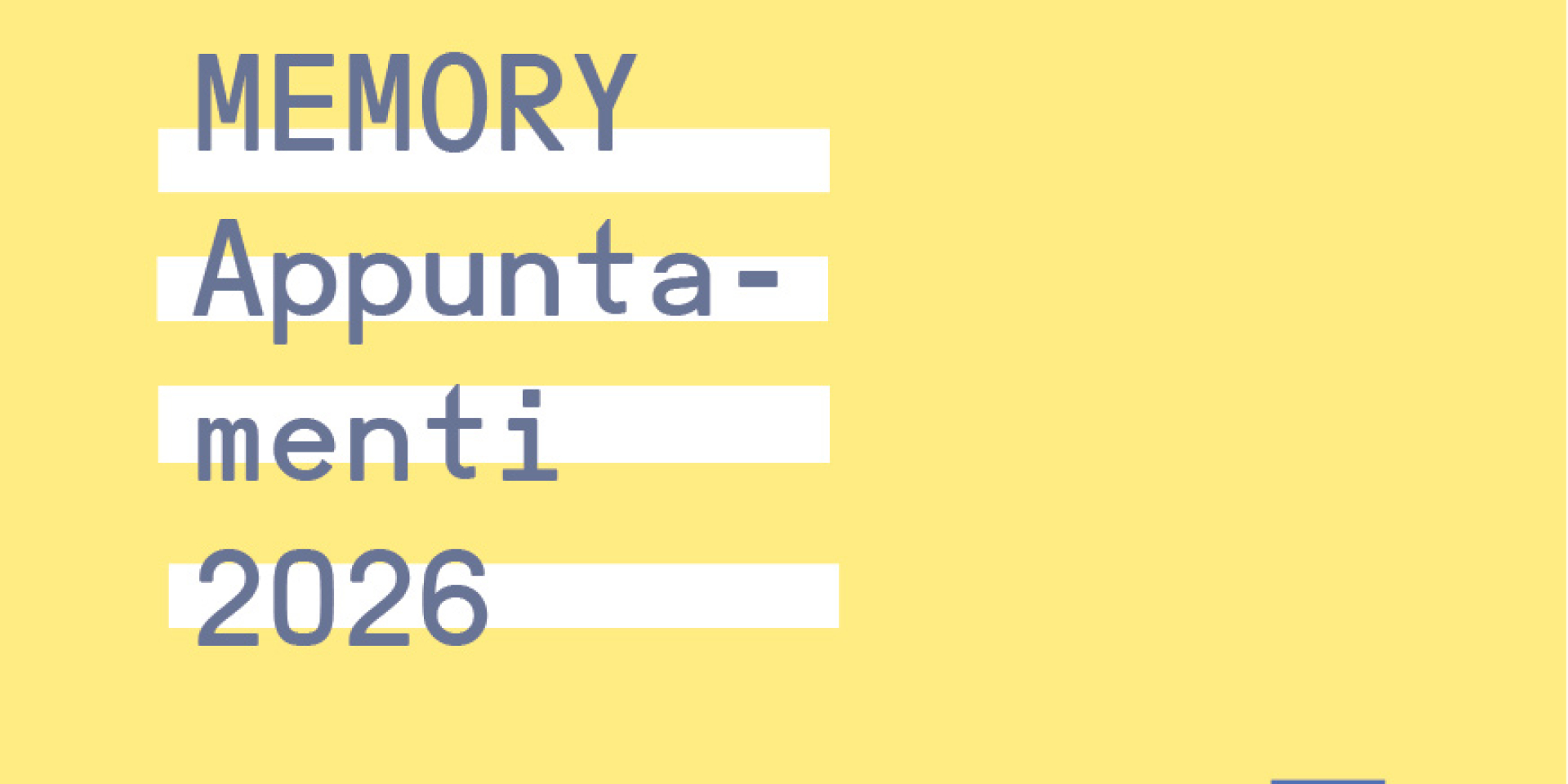 MUSEO SENIOR - CALENDARIO EVENTI