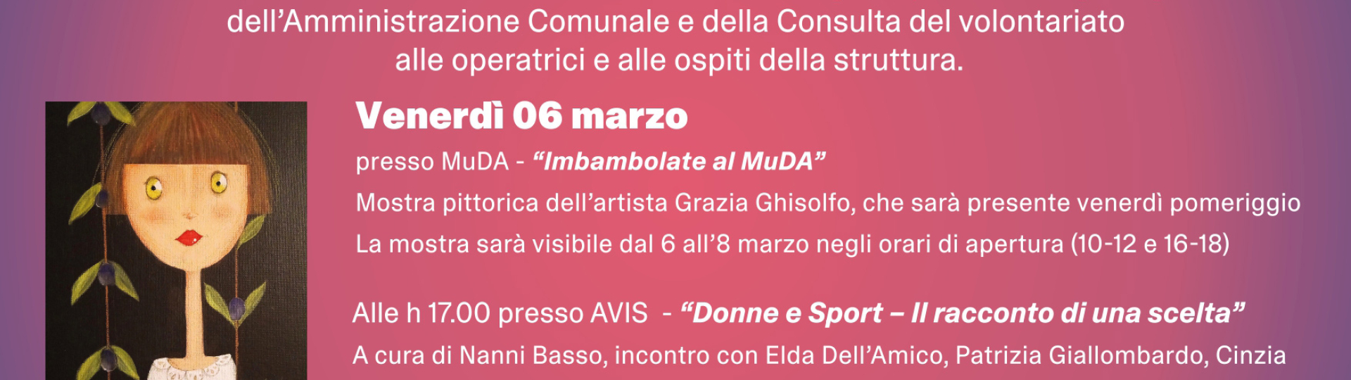 Celebriamo le Donne: una settimana di eventi ad Albissola Marina