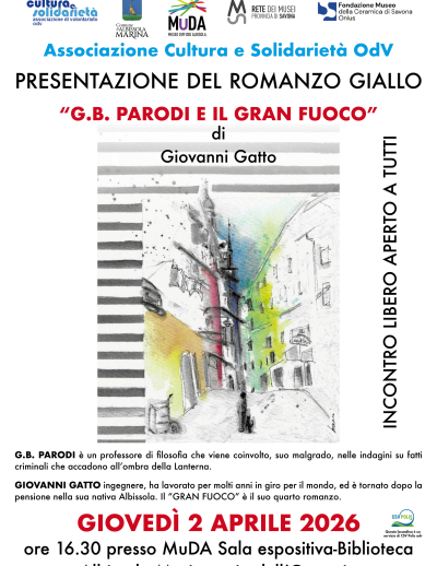 “G.B. PARODI E IL GRAN FUOCO” - giovedì 2 aprile