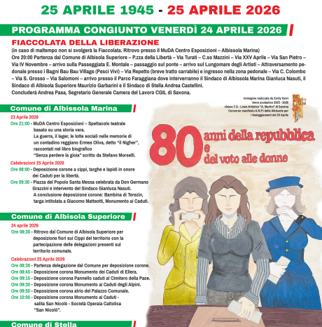 81° Anniversario della Liberazione - 25 aprile